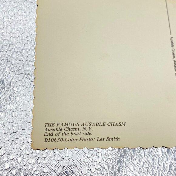 Vintage Ausable Chasm & Rainbow Falls NY End of Boat Ride Set of 2 Oversize 6x4 - Picture 6 of 8